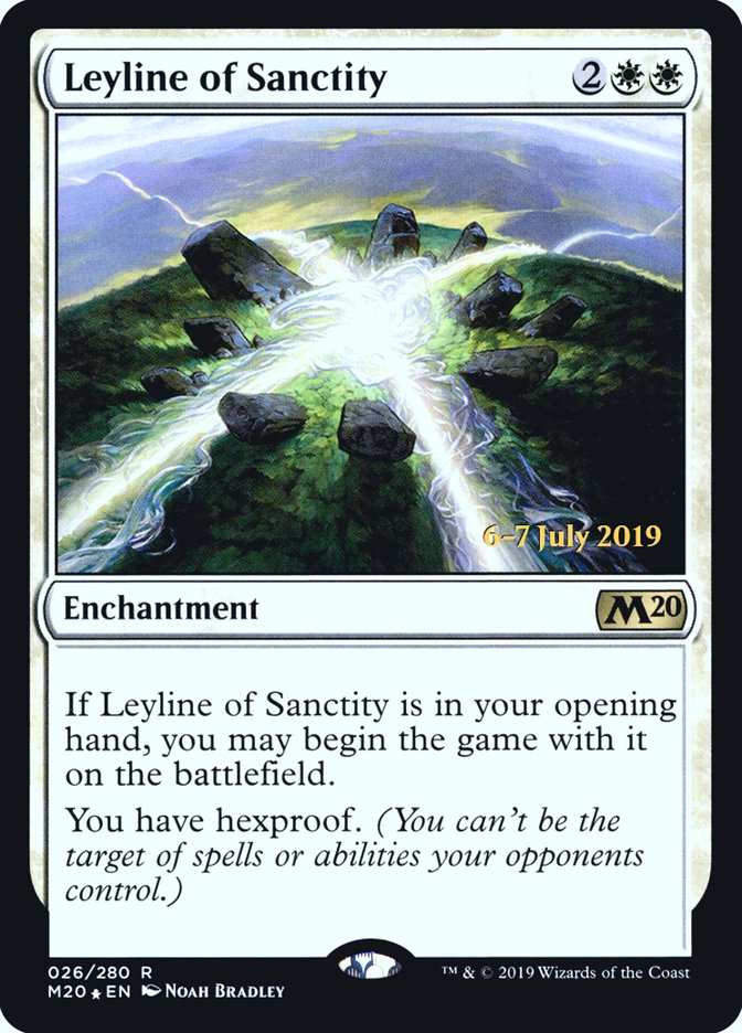 Leyline of Sanctity  [Core Set 2020 Prerelease Promos] | Cracking-Singles