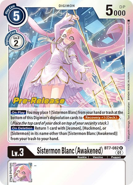 Sistermon Blanc (Awakened) [BT7-082] [Next Adventure Pre-Release Cards] | Cracking-Singles