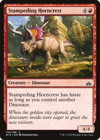 Stampeding Horncrest [Rivals of Ixalan] | Cracking-Singles