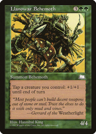 Llanowar Behemoth [Weatherlight] | Cracking-Singles