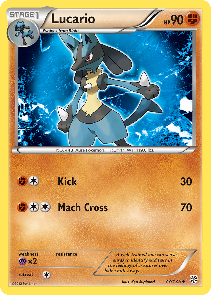 Lucario (77/135) [Black & White: Plasma Storm] | Cracking-Singles