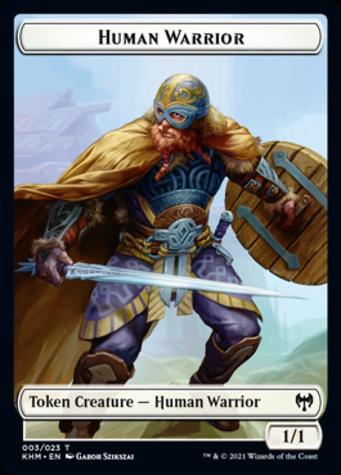 Human Warrior Token [Kaldheim] | Cracking-Singles