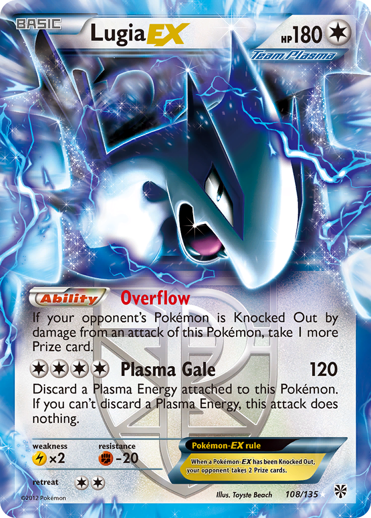 Lugia EX (108/135) [Black & White: Plasma Storm] | Cracking-Singles