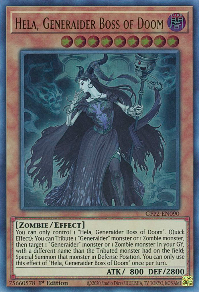 Hela, Generaider Boss of Doom [GFP2-EN090] Ultra Rare | Cracking-Singles