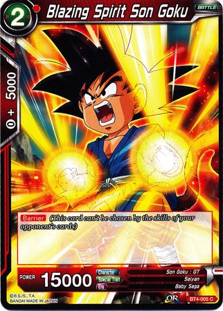 Blazing Spirit Son Goku [BT4-005] | Cracking-Singles