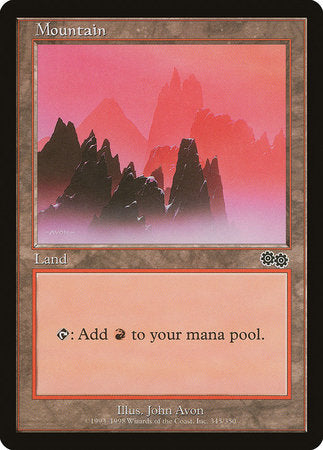 Mountain (345) [Urza's Saga] | Cracking-Singles