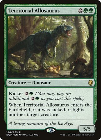 Territorial Allosaurus [Dominaria] | Cracking-Singles