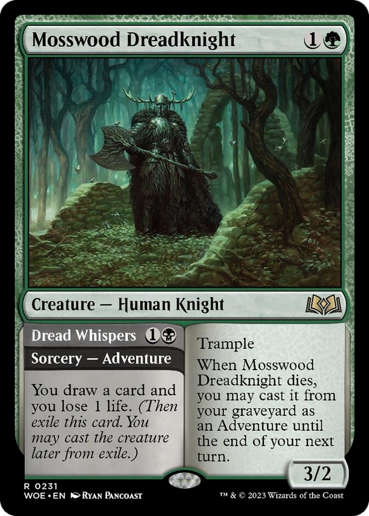 Mosswood Dreadknight // Dread Whispers [Wilds of Eldraine] | Cracking-Singles