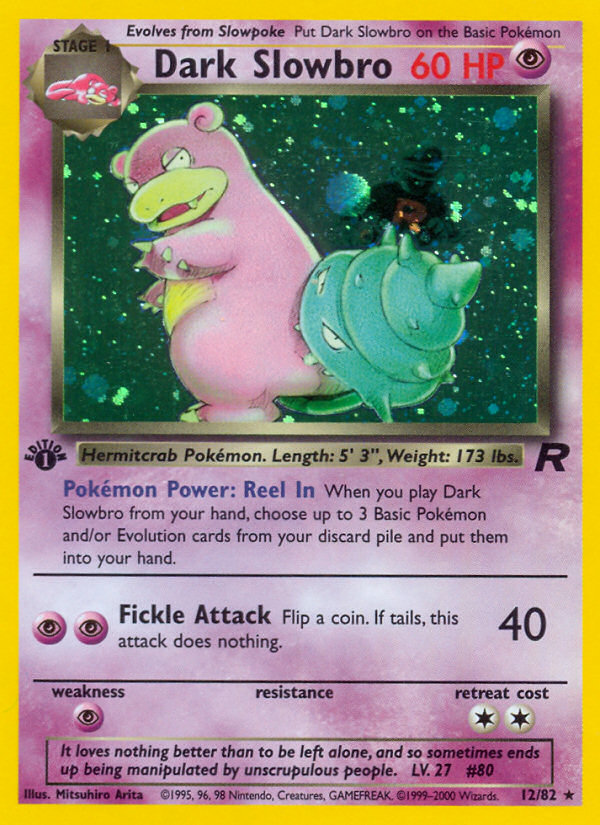 Dark Slowbro (12/82) [Team Rocket 1st Edition] | Cracking-Singles