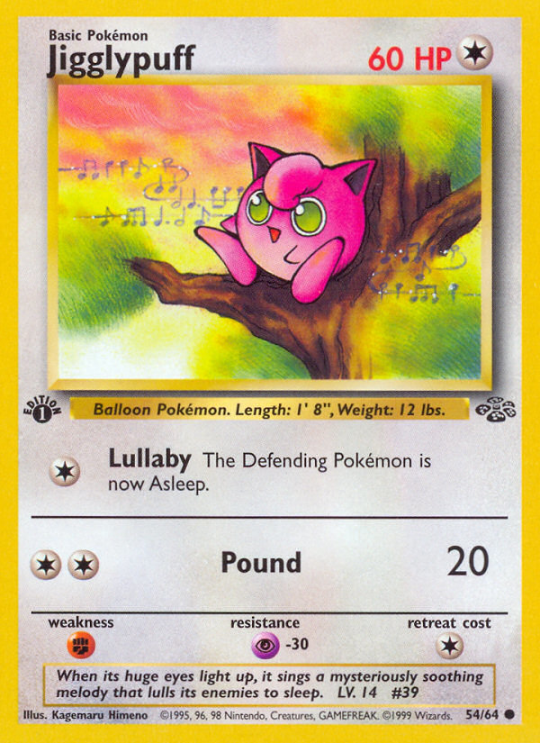 Jigglypuff (54/64) [Jungle 1st Edition] | Cracking-Singles