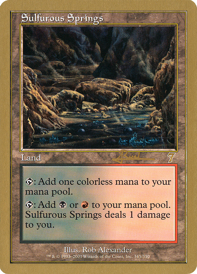 Sulfurous Springs (Antoine Ruel) [World Championship Decks 2001] | Cracking-Singles