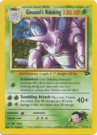 Giovanni's Nidoking (7/132) [Gym Challenge Unlimited] | Cracking-Singles