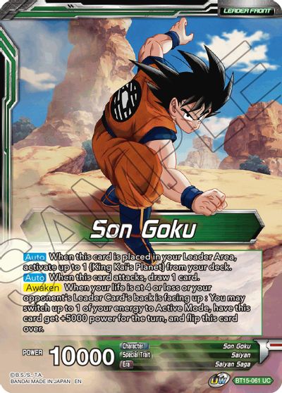 Son Goku // Son Goku, Destined Confrontation [BT15-061] | Cracking-Singles