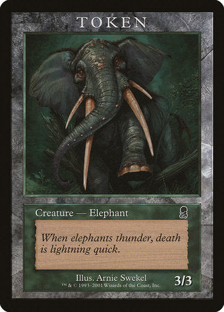 Elephant Token (Odyssey) [Magic Player Rewards 2002] | Cracking-Singles