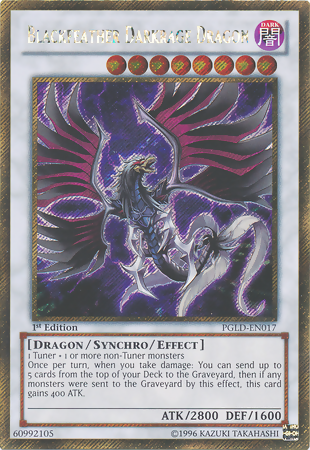 Blackfeather Darkrage Dragon [PGLD-EN017] Gold Secret Rare | Cracking-Singles