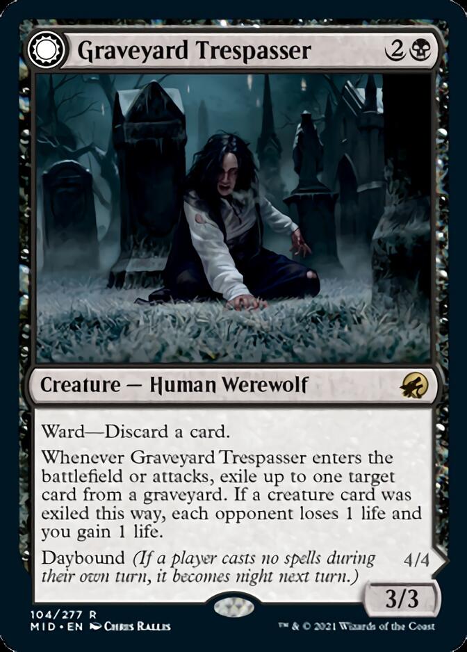 Graveyard Trespasser // Graveyard Glutton [Innistrad: Midnight Hunt] | Cracking-Singles