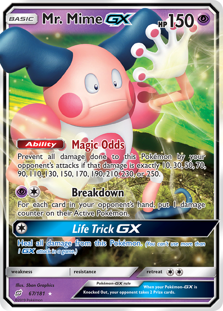 Mr. Mime GX (67/181) [Sun & Moon: Team Up] | Cracking-Singles