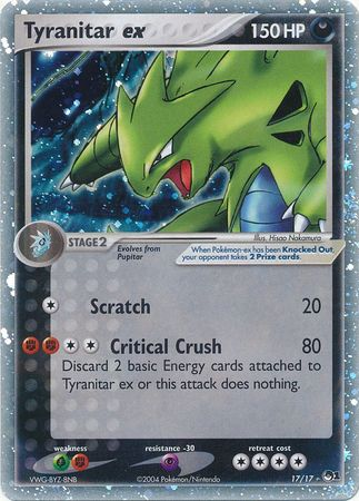 Tyranitar ex (17/17) (Holo) [POP Series 1] | Cracking-Singles