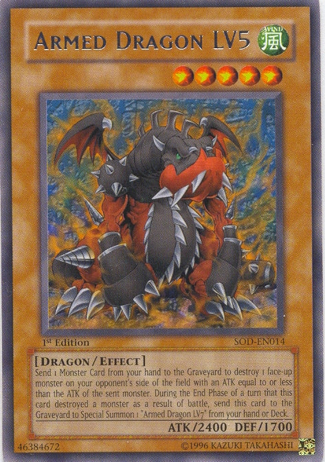 Armed Dragon LV5 [SOD-EN014] Rare | Cracking-Singles