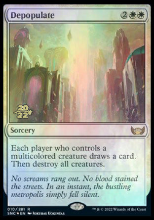 Depopulate [Streets of New Capenna Prerelease Promos] | Cracking-Singles