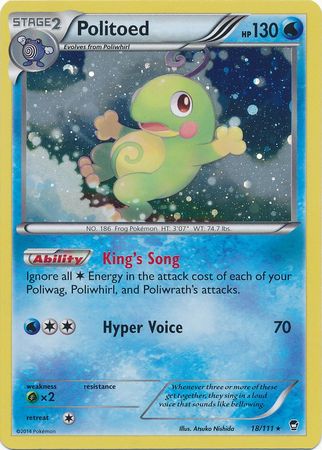 Politoed (18/111) (Cosmos Holo) [XY: Furious Fists] | Cracking-Singles