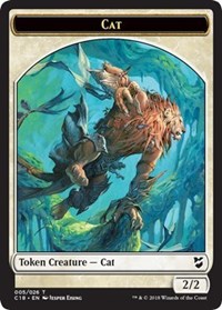 Cat // Soldier Double-sided Token [Commander 2018 Tokens] | Cracking-Singles