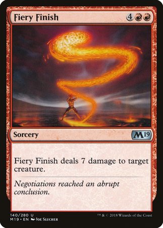 Fiery Finish [Core Set 2019] | Cracking-Singles