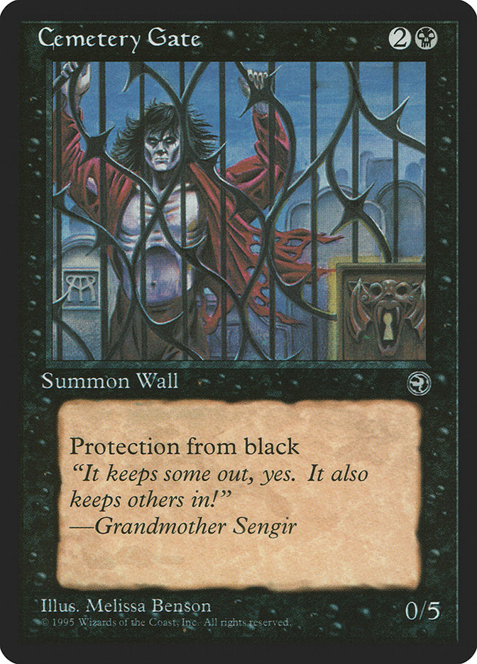 Cemetery Gate (Grandmother Sengir Flavor Text) [Homelands] | Cracking-Singles