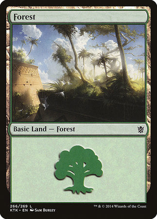 Forest (266) [Khans of Tarkir] | Cracking-Singles