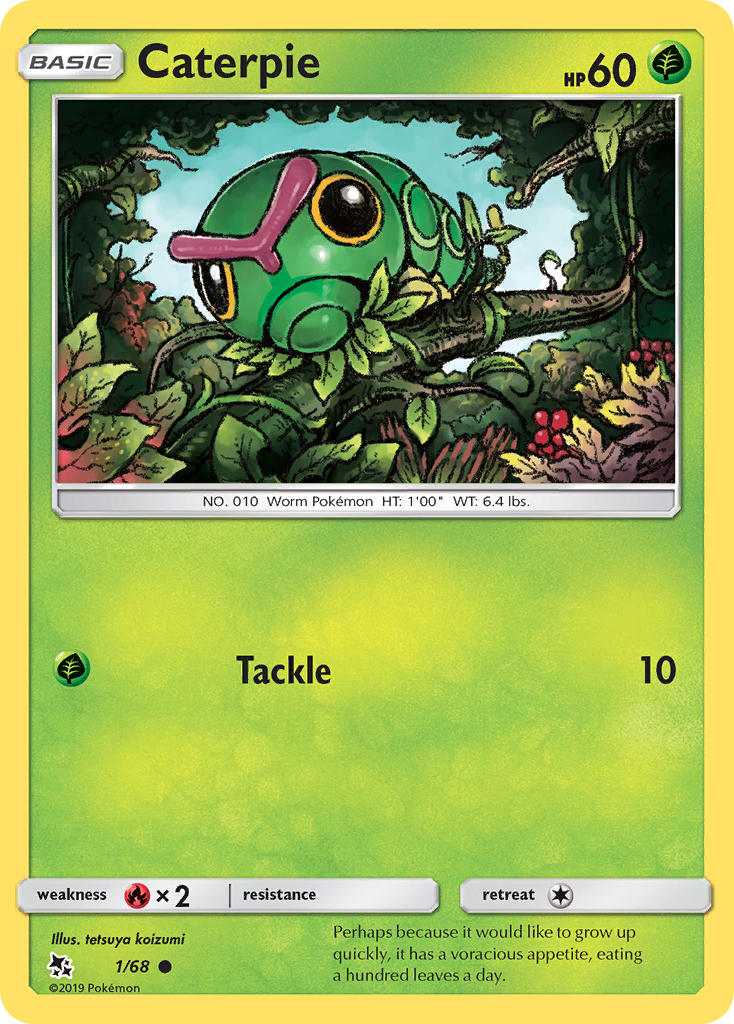 Caterpie (1/68) [Sun & Moon: Hidden Fates] | Cracking-Singles