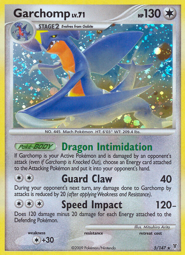 Garchomp (5/147) (Cracked Ice Holo) (Theme Deck Exclusive) [Platinum: Supreme Victors] | Cracking-Singles