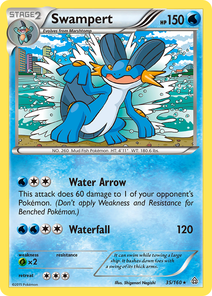 Swampert (35/160) [XY: Primal Clash] | Cracking-Singles