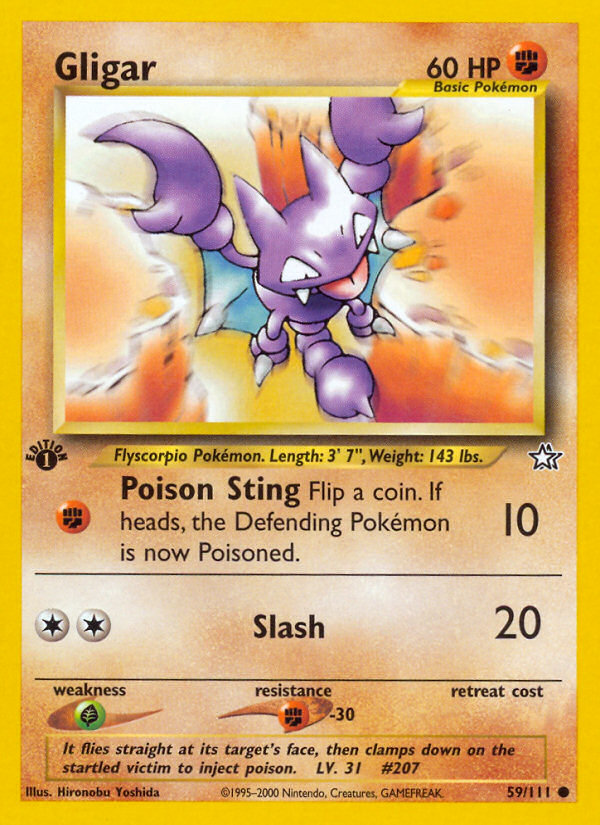 Gligar (59/111) [Neo Genesis 1st Edition] | Cracking-Singles