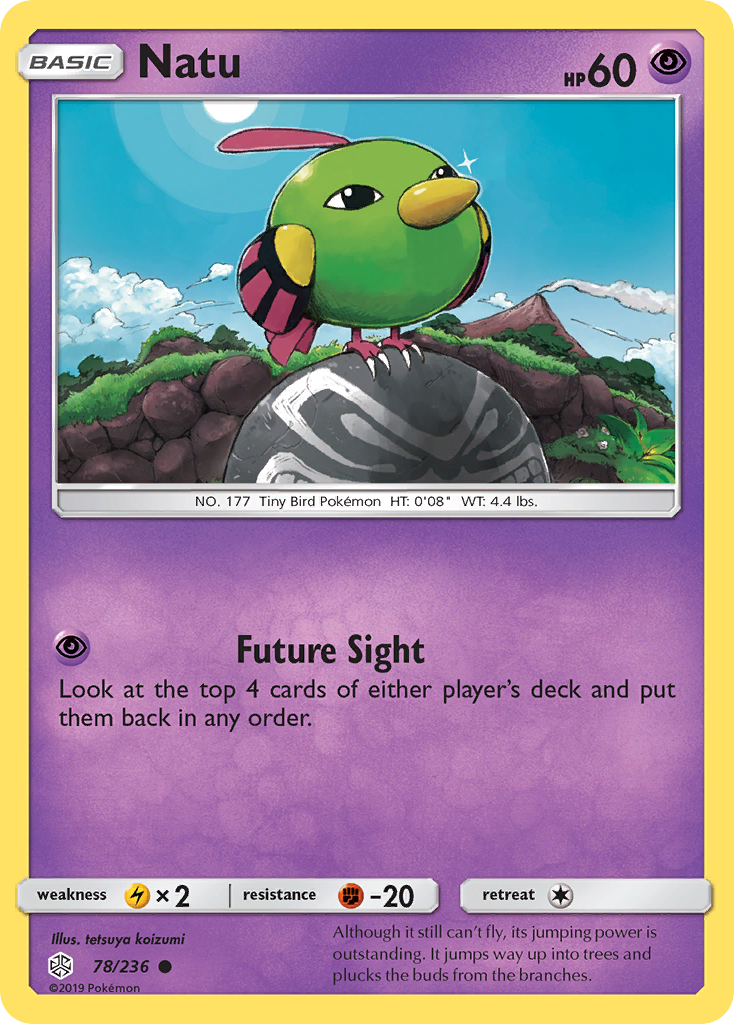 Natu (78/236) [Sun & Moon: Cosmic Eclipse] | Cracking-Singles