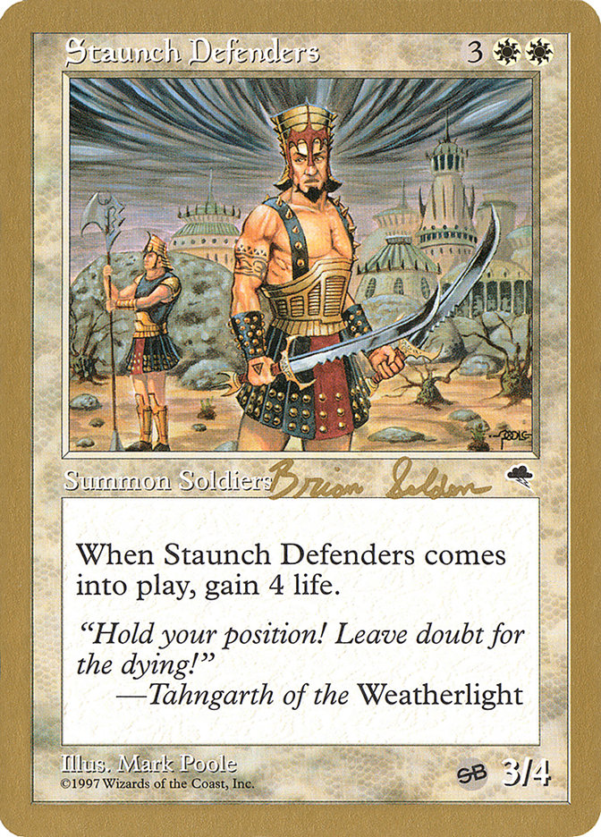 Staunch Defenders (Brian Selden) (SB) [World Championship Decks 1998] | Cracking-Singles