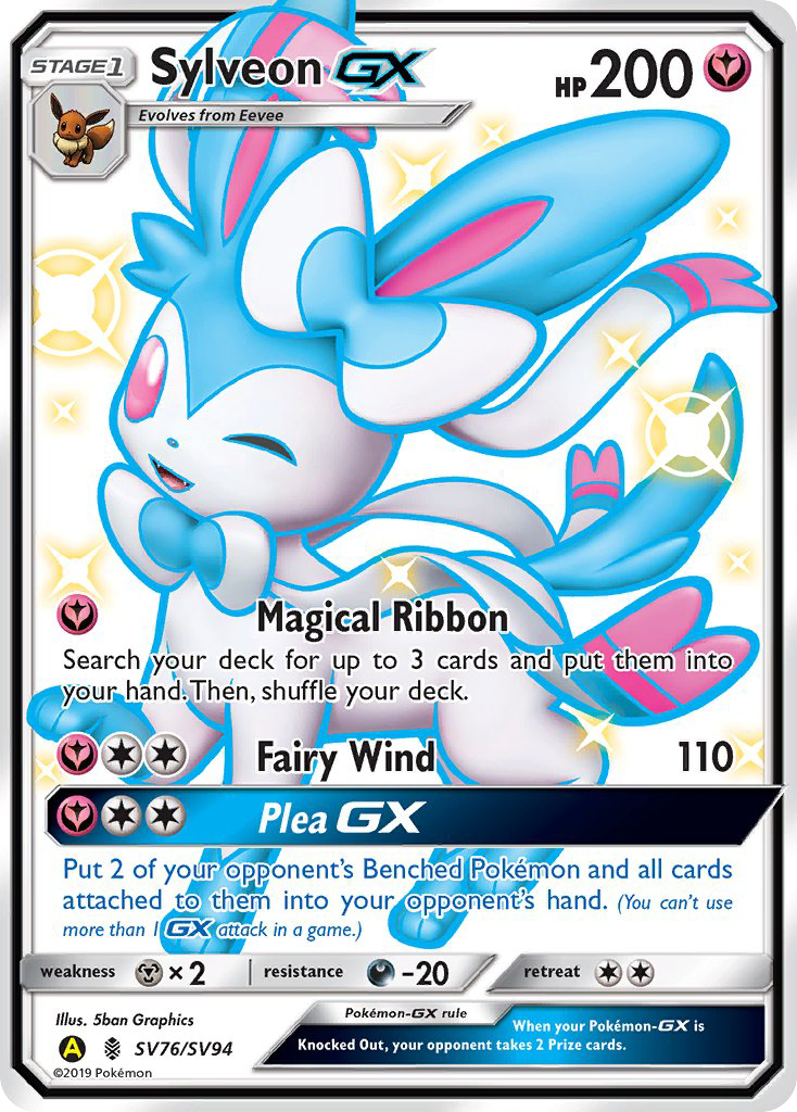 Sylveon GX (SV76/SV94) [Sun & Moon: Hidden Fates - Shiny Vault] | Cracking-Singles