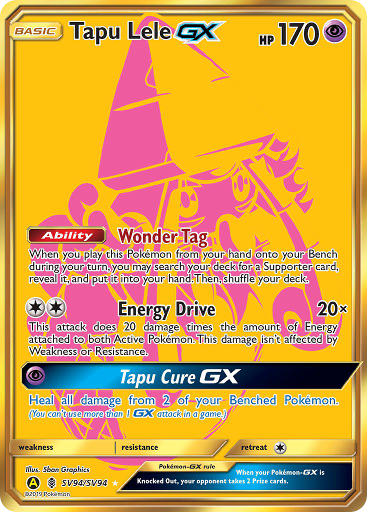 Tapu Lele GX (SV94/SV94) [Sun & Moon: Hidden Fates - Shiny Vault] | Cracking-Singles