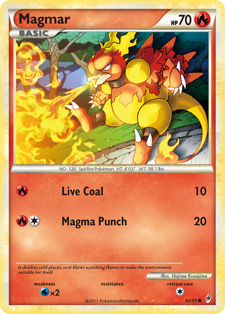 Magmar (62/95) [HeartGold & SoulSilver: Call of Legends] | Cracking-Singles