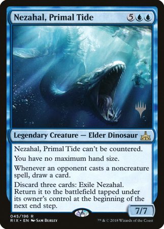 Nezahal, Primal Tide [Rivals of Ixalan Promos] | Cracking-Singles