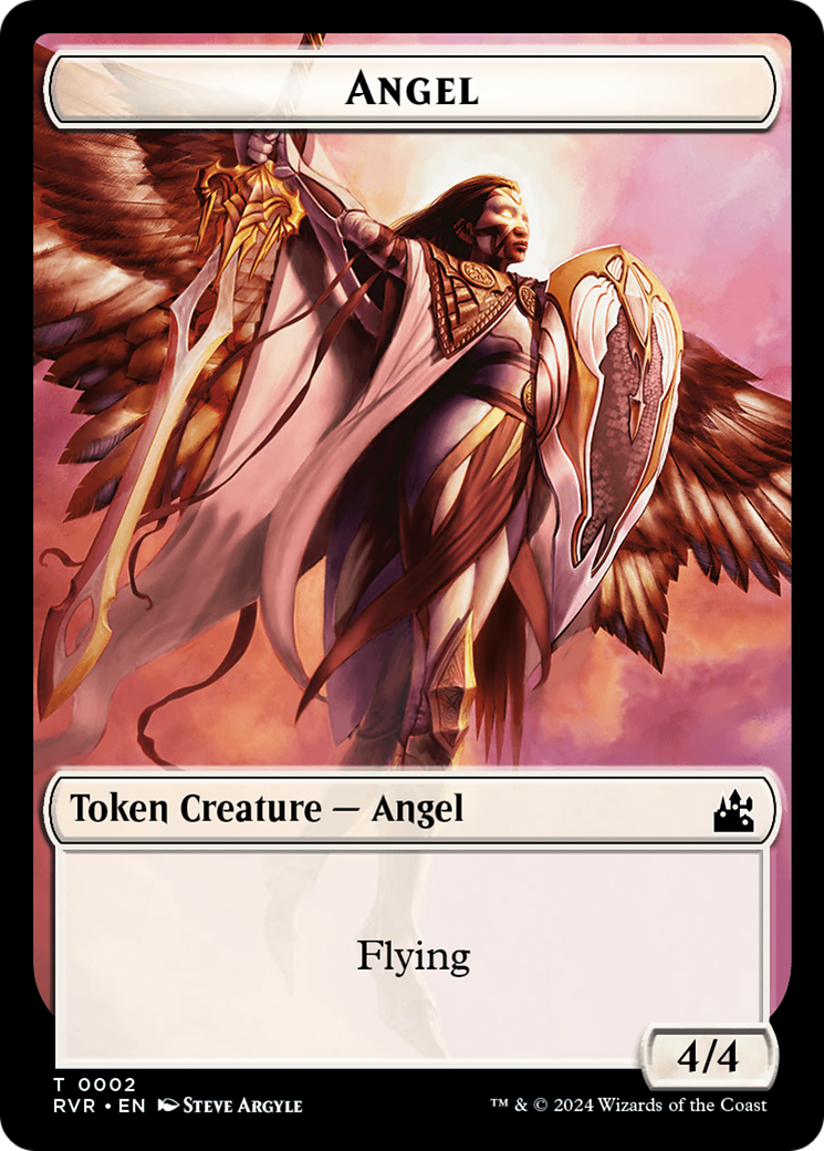 Angel Token (0002) [Ravnica Remastered Tokens] | Cracking-Singles