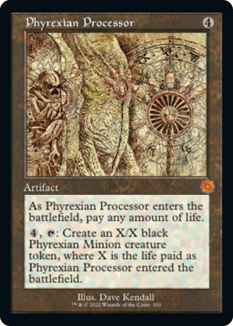 Phyrexian Processor (Retro Schematic) [The Brothers' War Retro Artifacts] | Cracking-Singles