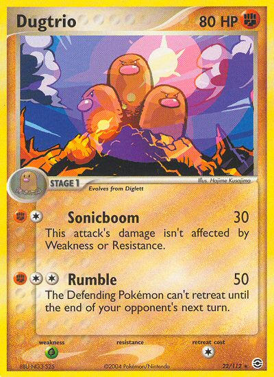 Dugtrio (22/112) [EX: FireRed & LeafGreen] | Cracking-Singles