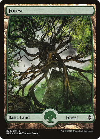 Forest (273) - Full Art [Battle for Zendikar] | Cracking-Singles