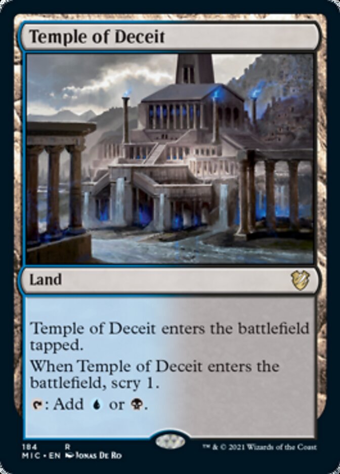 Temple of Deceit [Innistrad: Midnight Hunt Commander] | Cracking-Singles