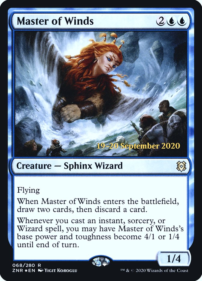 Master of Winds  [Zendikar Rising Prerelease Promos] | Cracking-Singles