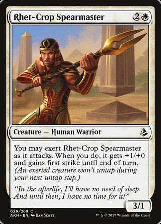 Rhet-Crop Spearmaster [Amonkhet] | Cracking-Singles