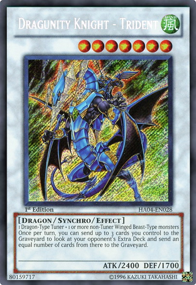 Dragunity Knight - Trident [HA04-EN028] Secret Rare | Cracking-Singles