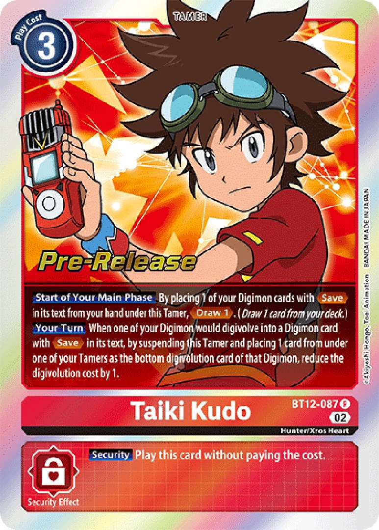 Taiki Kudo [BT12-087] [Across Time Pre-Release Cards] | Cracking-Singles