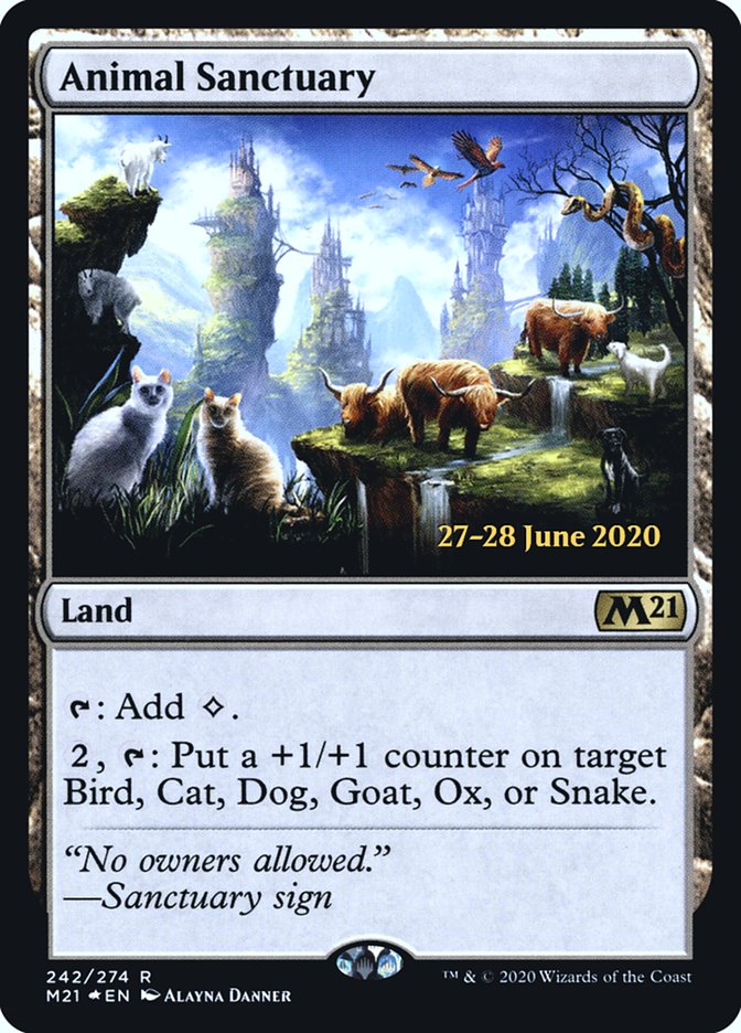 Animal Sanctuary  [Core Set 2021 Prerelease Promos] | Cracking-Singles