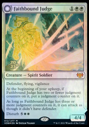 Faithbound Judge // Sinner's Judgment [Innistrad: Crimson Vow Prerelease Promos] | Cracking-Singles